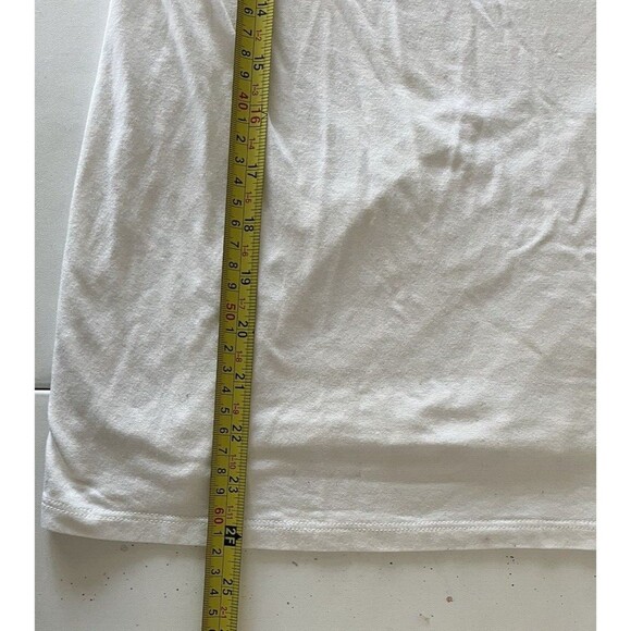 Leo & Nicole Women's Crochet Tank Top White Stretch USA Size Medium - Picture 4 of 8